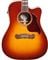 Gibson Songwriter Cutaway Acoustic Electric Rosewood Burst w/Case Body Angled View